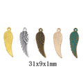 Zinc Alloy Wing Charm Pendant No.166474 for DIY Necklace Bracelet Jewelry Making view 1