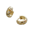 Minimalist Daily Commute Hoop Earrings For Women With Zircon Accent Niche Ear Cuff Design view 5