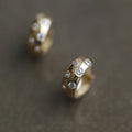 Minimalist Daily Commute Hoop Earrings For Women With Zircon Accent Niche Ear Cuff Design view 2
