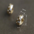 Minimalist Daily Commute Hoop Earrings For Women With Zircon Accent Niche Ear Cuff Design view 4