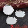 25mm 4g Silver Zinc Alloy Charm Pendant for DIY Necklace Bracelet Jewelry Making view 2