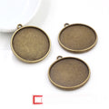 25mm 4g Silver Zinc Alloy Charm Pendant for DIY Necklace Bracelet Jewelry Making view 3