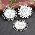 25mm Zinc Alloy Charm Pendant No.878225 for DIY Necklace Bracelet Jewelry Making view 3