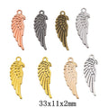 Zinc Alloy Wing Charm Pendant No.277716 for DIY Necklace Bracelet Jewelry Making view 1