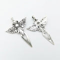 Antique Silver Zinc Alloy Wing Charm Pendant for DIY Necklace Bracelet Jewelry Making view 2