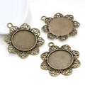25mm 7g Antique Silver Zinc Alloy Charm Pendant for DIY Necklace Bracelet Jewelry Making view 2
