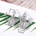 Korean Micro Pave Zircon Earrings For Women, Sparkling Daily Light Luxury Stud Ear Jewelry view 4