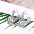 Korean Micro Pave Zircon Earrings For Women, Sparkling Daily Light Luxury Stud Ear Jewelry view 2