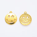 Zinc Alloy Smiley Face Charm Pendant No.543214 for DIY Necklace Bracelet Jewelry Making view 3