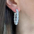 Elegant C Shaped Hoop Earrings, European American Style 2024 Luxury Temperament Ear Jewelry view 2