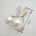 Korean Style Minimalist Zircon Drop Earrings For Women With Faux Pearl European Ear Jewelry view 4