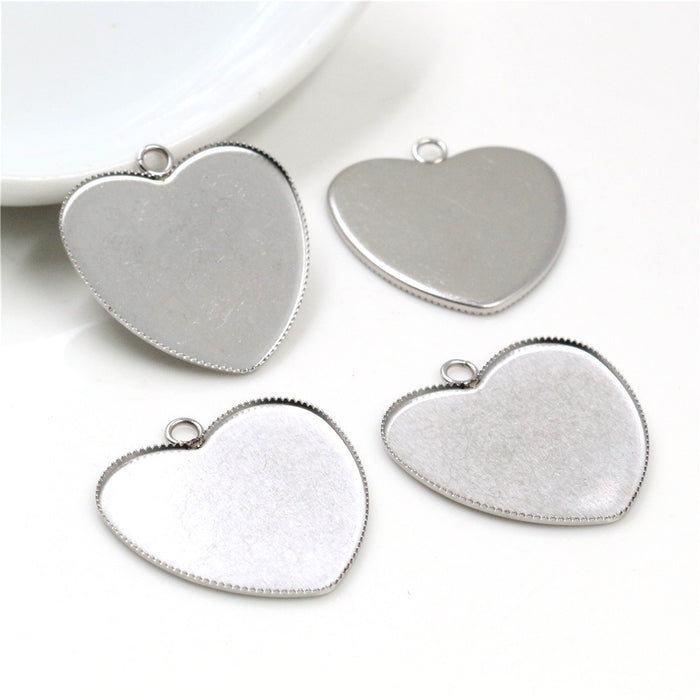 25mm Zinc Alloy Charm Pendant for DIY Necklace Bracelet Jewelry Making