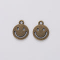 Zinc Alloy Smiley Face Charm Pendant No.906352 for DIY Necklace Bracelet Jewelry Making view 2