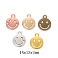 Zinc Alloy Smiley Face Charm Pendant No.906352 for DIY Necklace Bracelet Jewelry Making view 1