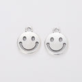 Zinc Alloy Smiley Face Charm Pendant No.906352 for DIY Necklace Bracelet Jewelry Making view 3