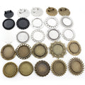 25mm Inner Alloy Brooch Pendant Cabochon Base Tray DIY Jewelry Setting Accessory view 1