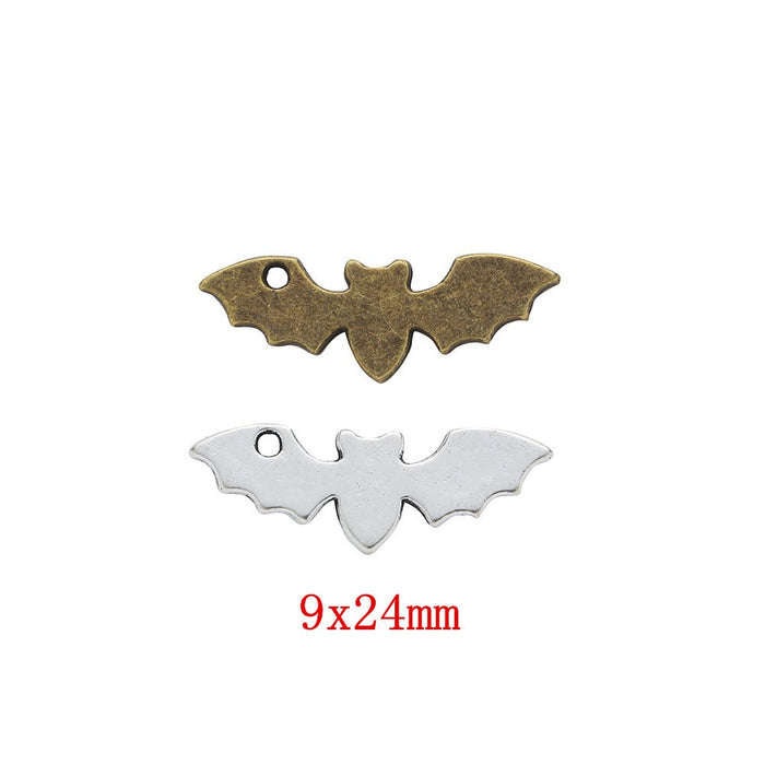 Zinc Alloy Bat Charm Pendant No.466309 for DIY Necklace Bracelet Jewelry Making