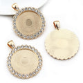 25mm 8g Gold Zinc Alloy Charm Pendant No.815825 for DIY Necklace Bracelet Jewelry Making view 3