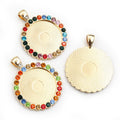 25mm 8g Gold Zinc Alloy Charm Pendant No.815825 for DIY Necklace Bracelet Jewelry Making view 4