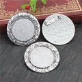 25mm Inner Diameter 8g Brooch Alloy Pendant Tray Base For Jewelry DIY Fittings view 2