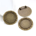 25mm Inner Diameter 8g Brooch Alloy Pendant Tray Base For Jewelry DIY Fittings view 3