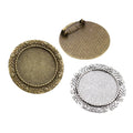 25mm Inner Diameter 8g Brooch Alloy Pendant Tray Base For Jewelry DIY Fittings view 5