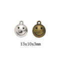 Zinc Alloy Smiley Face Charm Pendant No.905244 for DIY Necklace Bracelet Jewelry Making view 1