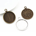 25mm 5g Zinc Alloy Charm Pendant for DIY Necklace Bracelet Jewelry Making view 1