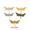 Zinc Alloy Dragonfly Charm Pendant for DIY Necklace Bracelet Jewelry Making view 1