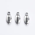Zinc Alloy Football Charm Pendant for DIY Necklace Bracelet Jewelry Making view 3