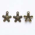 Zinc Alloy Starfish Charm Pendant for DIY Necklace Bracelet Jewelry Making view 3