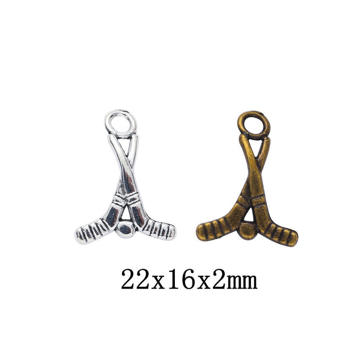 Zinc Alloy Golf Club Charm Pendant No.768901 for DIY Necklace Bracelet Jewelry Making