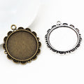 25mm 5g Zinc Alloy Charm Pendant No.346466 for DIY Necklace Bracelet Jewelry Making view 1
