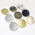 25mm Inner Size Iron Brooch Cabochon Tray, 2.5g DIY Jewelry Gem Setting Base Accessory view 1