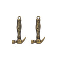 Zinc Alloy Hammer Charm Pendant for DIY Necklace Bracelet Jewelry Making view 3