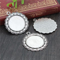 25mm 8g Antique Silver Zinc Alloy Charm Pendant for DIY Necklace Bracelet Jewelry Making view 2
