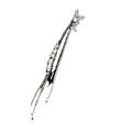 Sparkling Zircon Star Moon Tassel Clip-on Earrings Sweet Cool No Piercing Ear Cuff Style view 5