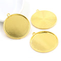 30mm 4g Gold Zinc Alloy Charm Pendant for DIY Necklace Bracelet Jewelry Making view 3