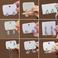 Elegant Opal Moonstone Fairy Star Moon Rhinestone Alloy Irregular Stud Drop Earrings view 1