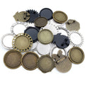 30mm Round Alloy Brooch Pendant Cabochon Setting Base For DIY Jewelry Accessories view 2