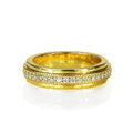 European American Couple Ring Full Zircon Unisex Matching Fashion Finger Ring Jewelry view 5