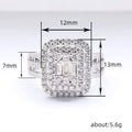 Rock Candy Imitation Diamond Ring For Women Niche Light Luxury Sweet Fashion Jewelry view 4