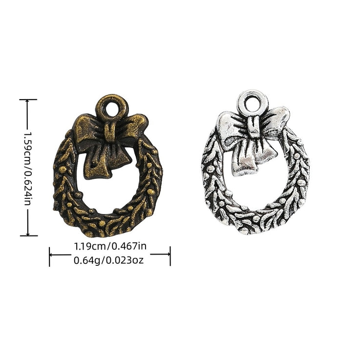 Zinc Alloy Bow Charm Pendant No.772910 for DIY Necklace Bracelet Jewelry Making