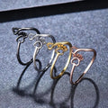 Cute Cat Paw Heart Open Ring Style Adjustable Student Finger Ring Gift For Women view 3