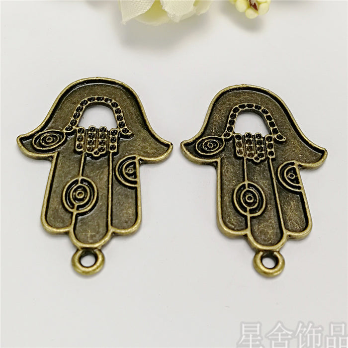 40x27mm Alloy Hand Pendant Charm