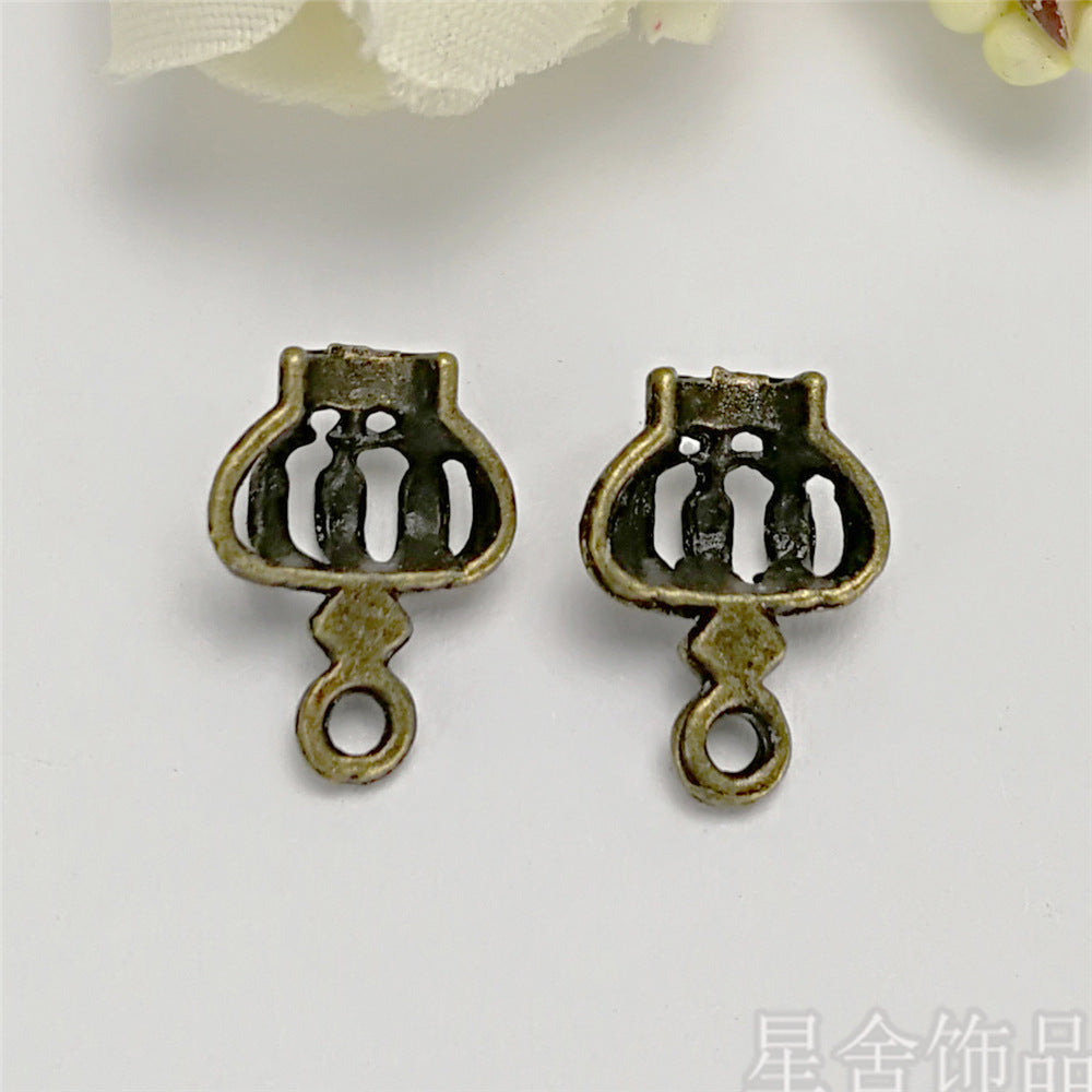 Vintage Crown Alloy Charm Pendant 12x9mm