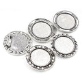 30mm Inner Diameter 10g Antique Silver Brooch Alloy Pendant Tray Base For DIY Jewelry view 5