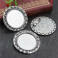 30mm Inner Diameter 10g Antique Silver Brooch Alloy Pendant Tray Base For DIY Jewelry view 3