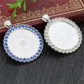 30mm 10g White Zinc Alloy Charm Pendant for DIY Necklace Bracelet Jewelry Making view 1