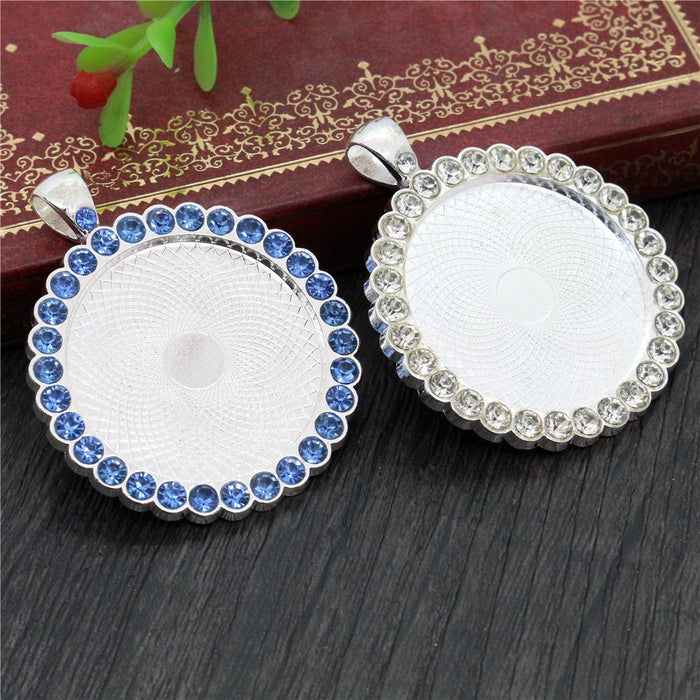 30mm 10g White Zinc Alloy Charm Pendant for DIY Necklace Bracelet Jewelry Making
